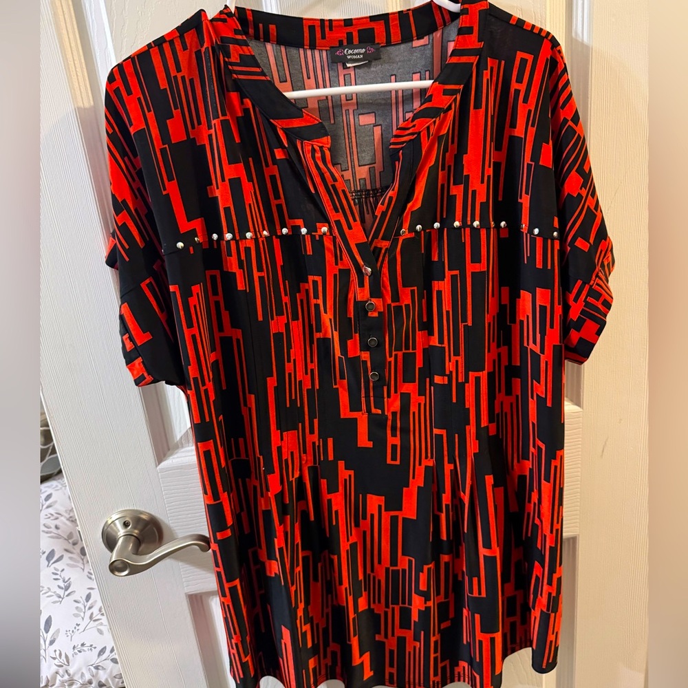 Red professional top